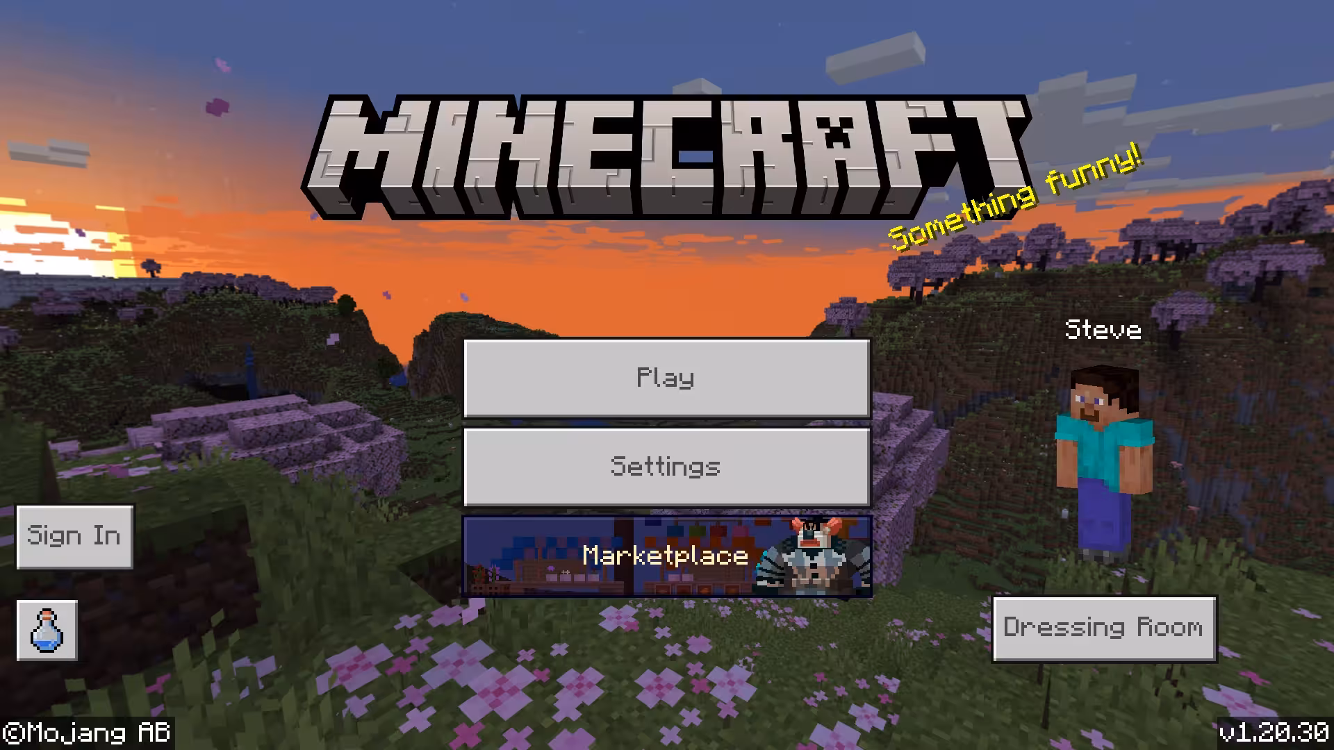 Minecraft Bedrock Edition Main Menu