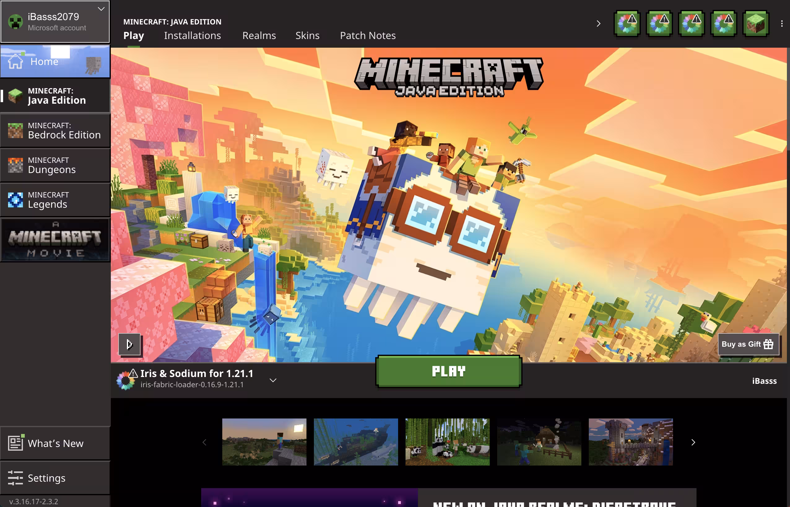 Minecraft Java Edition Launcher
